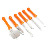 HULIANFU New 7 Piece Halloween Pumpkin Carving Tools Halloween Kids Pumpkin Carving Hand Tool Set Adults Professional Pumpkin Carving Kit