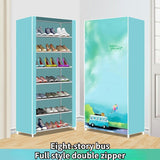 HULIANFU Shoe Rack Multi-layer Household Dust-proof Shoe Cabinet Assembly Economical Shoe Rack Dormitory Door Storage Cabinet