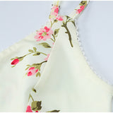 Hulianfu Fashion Flower Print Spaghetti Strap Dress Women Elegant V Neck Backless Midi Dresses 2023 Summer New Sweet Ladies Vestidos
