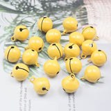 HULIANFU  15PCS Beautiful Metal Bells Loose Beads Jingle Bell For Christmas Party Crafts Decoration DIY Make Earrings Pendants Material