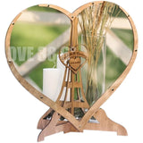 HULIANFU Wedding Guest Book Alternative - Wedding Decor-Drop Heart Guestbook