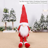 HULIANFU Santa Claus Christmas Doll Merry Christmas Decorations for Home Elk Christmas Ornaments Xmas Tree Decor  Navidad Natal Gifts