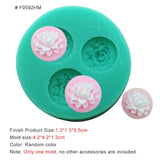 HULIANFU New Mini Flowers Series Silicone Mold DIY Handmade Fondant Cake Baking Chocolate Sugar Cake Tool Resin Polymer Clay Making Mould