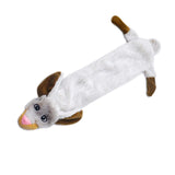 HULIANFU New Cute Plush Toys Squeak Pet Wolf Rabbit Animal Plush Toy Dog Chew Squeaky Whistling Involved Squirrel Dog Toys