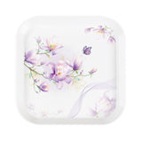 HULIANFU Spit Bones Bone Dish Household Melamine Plastic Dining Table Tray Dried Fruit Residue Snack Residue Dish Snack Dish Vinegar Dish