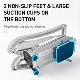 HULIANFU Stainless Steel French Fries Cutters Potato Chips Strip Cutting Machine Maker Slicer Chopper Dicer Home Kitchen Gadgets