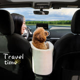 HULIANFU Portable Cat Dog Bed Travel Central Control Car Safety Pet Seat Transport Dog Carrier Protector For Small Dog Chihuahua Teddy