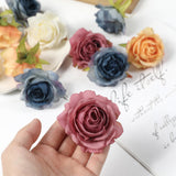 HULIANFU 2023 5PCs Rose Artificial Flowers Silk Fake Flowers For Home Room Decor Party Wedding Valentines Day Decorations DIY Crafts Accessory