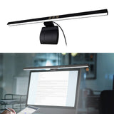 HULIANFU LED Desk Lamp Dimmable Office Computer Eye-caring Table Lamp For Study Reading Screen Monitor Hanging Light Bar Desk Lamps