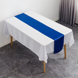 HULIANFU Table Runner Satin Shiny Colour Wedding Decoration Hotel Birthday Party Show Banquet Table Runner