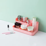 HULIANFU Makeup Organizer Bathroom Storage Box Cosmetic Organiser Office Desktop Make Up Jewelry Storage Box Sundries Container