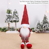 HULIANFU Santa Claus Christmas Doll Merry Christmas Decorations for Home Elk Christmas Ornaments Xmas Tree Decor  Navidad Natal Gifts