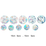 HULIANFU Sun Catcher Wall Stickers Rainbow Window Mirror Sticker Bedroom Decoration Window Decal for Home Decor Rainbow Maker