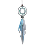 HULIANFU New Indian Style Dreamcatcher Moon Handmade Wind Chimes Wall Ornament Girls Room Decoration Feather Dream Catcher