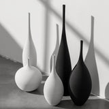 HULIANFU Jingdezhen Modern Minimalist Handmade Art Zen Vase Ceramic Ornaments Living Room Model Home Decoration