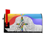 HULIANFU Rainbow Lucky Cute Cat Chinese Panda Magnetic Waterproof Sunscreen American Standard&amp;Large Size Mailbox Protective Covers