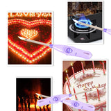 HULIANFU Long Kitchen Igniter Natural Gas Cigarette Candle Bonfire Barbecue Lighter Adjustable Kitchen Ignition Stick Random Color