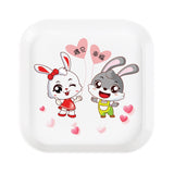 HULIANFU Spit Bones Bone Dish Household Melamine Plastic Dining Table Tray Dried Fruit Residue Snack Residue Dish Snack Dish Vinegar Dish