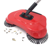 HULIANFU Stainless Steel Sweeping Machine Push Type Hand Push Magic Broom Dustpan Handle Household Cleaning Package Hand Push Sweeper mop