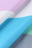 hulianfu hulianfu Rainbow Striped Multicolor Thin Tops(5 Colors)
