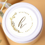 HULIANFU Thank You For Celebrating With Us Stickers With Gold, Silver or Rose Gold Foil, White Matte Round Stickers, Wedding Stickers