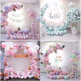 HULIANFU Round Wedding Arch Balloon Stand Holder Bow Of Birthday Party Decor Baby Shower Balloon Arch Circle Stand Background Decoration