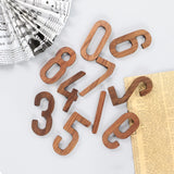 HULIANFU Musowood 1pcs Walnut Wooden letters High Quality Alphabet Design English DIY Craft Wedding Birthday Party Home Wall Decoration