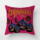 HULIANFU New Halloween Linen Pillowcase Cushion