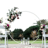 HULIANFU Round Wedding Arch Balloon Stand Holder Bow Of Birthday Party Decor Baby Shower Balloon Arch Circle Stand Background Decoration