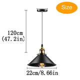 HULIANFU Vintage Pendant Light Loft Retro Chandelier Pendant Lamp E27 Base Industrial Hanging light Edison Home Lighting for Living Room