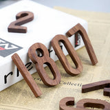 HULIANFU Musowood 1pcs Walnut Wooden letters High Quality Alphabet Design English DIY Craft Wedding Birthday Party Home Wall Decoration