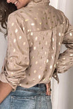 hulianfu hulianfu Loose Long Sleeve Lapel Top