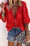 hulianfu hulianfu Solid Color Button Loose Shirt(4 Colors)