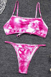 hulianfu Tie-dye Print Bikini Set (2 Colors )