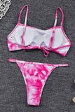 hulianfu Tie-dye Print Bikini Set (2 Colors )