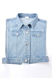 hulianfu Denim Boyish Single Breasted Coat