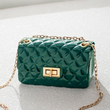 hulianfu Fashion Diamond Shoulder Messenger Bag