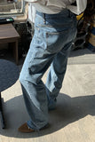 hulianfu Solid Color Modern Detachable Jeans