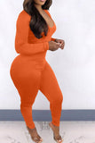 hulianfu Solid Color Elegant Back Drawstring Jumpsuit