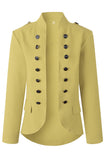 hulianfu hulianfu Casual Buttons Design Long Sleeve Coat(3 Colors Extra Offer)