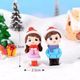 HULIANFU Mini Couple Figures Grandma Grandpa Sweety Lovers Couple Ornament For Fairy Garden Figurines Miniature Home Decoration