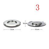 HULIANFU Kitchen Sink Strainer Stainless Steel Drain Hole Filter Trap Long Lasting Protection Against Clogging Bathroom Sink Accessories