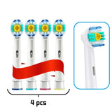 HULIANFU Oral B Electric Toothbrush Heads Replaceable Brush Heads For Oral B Electric Advance Pro Health Triumph 3D Excel Vitality 4pcs