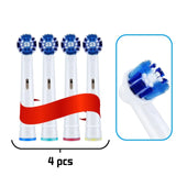 HULIANFU Oral B Electric Toothbrush Heads Replaceable Brush Heads For Oral B Electric Advance Pro Health Triumph 3D Excel Vitality 4pcs