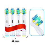 HULIANFU Oral B Electric Toothbrush Heads Replaceable Brush Heads For Oral B Electric Advance Pro Health Triumph 3D Excel Vitality 4pcs