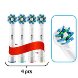 HULIANFU Oral B Electric Toothbrush Heads Replaceable Brush Heads For Oral B Electric Advance Pro Health Triumph 3D Excel Vitality 4pcs