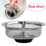 HULIANFU Stainless Steel Sink Strainer Waste Disposer Outfall Strainer Sink Filter Hair Sewer Outfall Kitchen Accessories Kitchen Tool