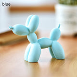 HULIANFU Resin Crafts Sculpture Gift Cute Small Balloon Dog Party Accessories Home Desktop Ornament Cake Dessert Decoration 9*3.5*7.5cm