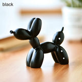 HULIANFU Resin Crafts Sculpture Gift Cute Small Balloon Dog Party Accessories Home Desktop Ornament Cake Dessert Decoration 9*3.5*7.5cm