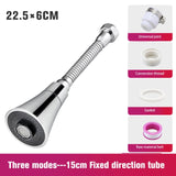 HULIANFU Universal Kitchen Water Faucet Adjustable Pressure 360 Degree Rotating Water Tap Head  Water Saving Shower Faucet Nozzle Adapter